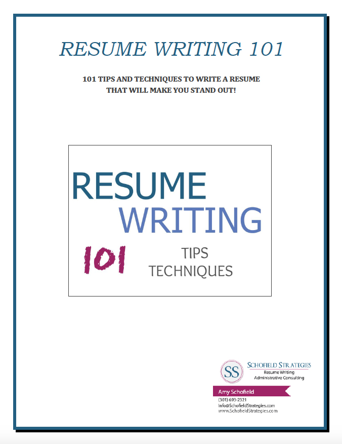 Resume writing techniques and tips