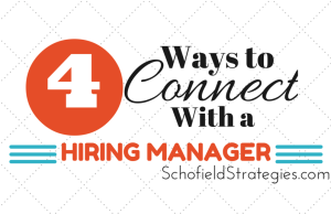 ways to connect with a hiring manager