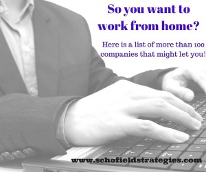 Work From Home List